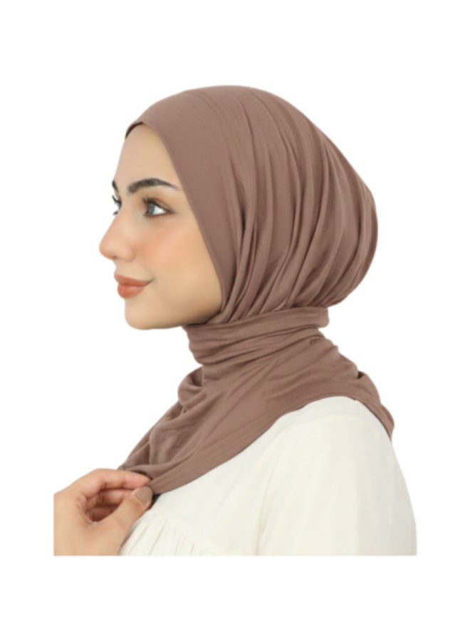 Premium Kuwaiti Cotton Pull-on Hijab - One-Piece Ready-to-Wear - Multi-colors - Image 2